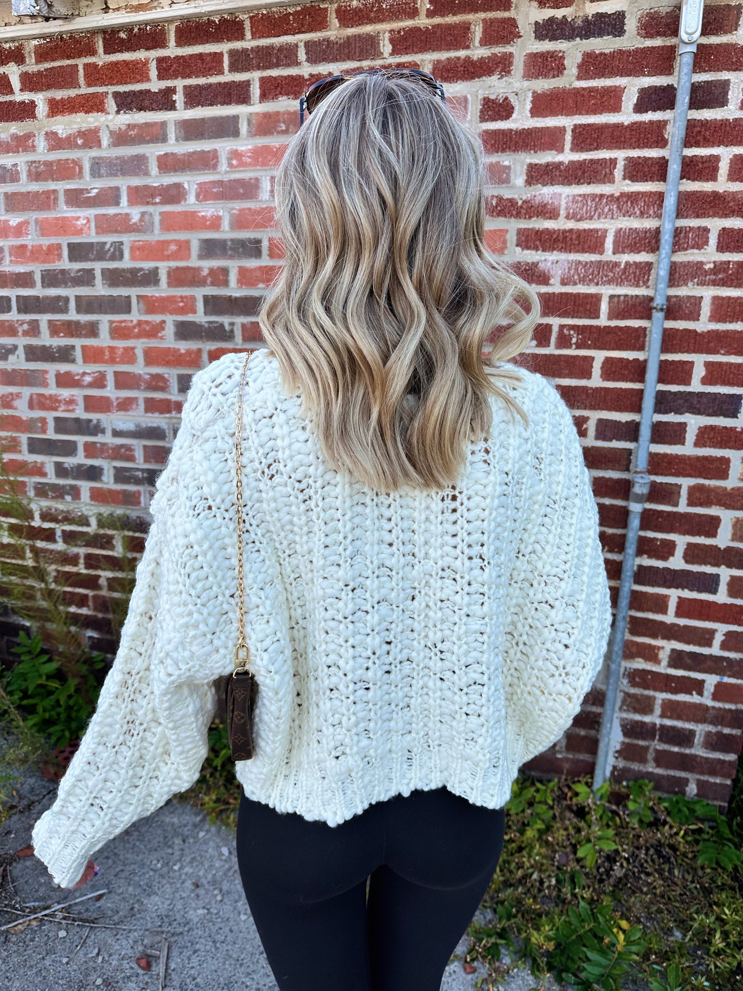 Ivory Chunky Knit Sweater