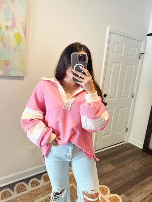 Bucket List Terry Blush Top