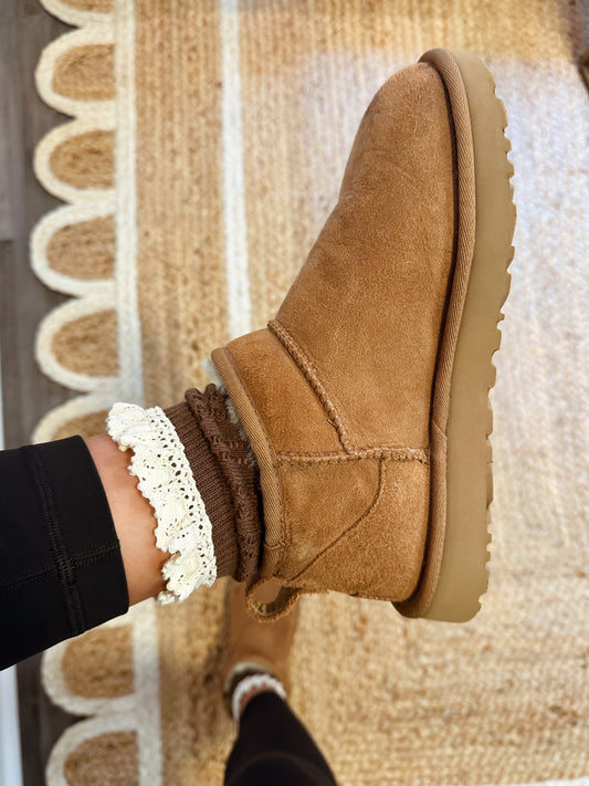 Cabin Campfire Crochet Socks