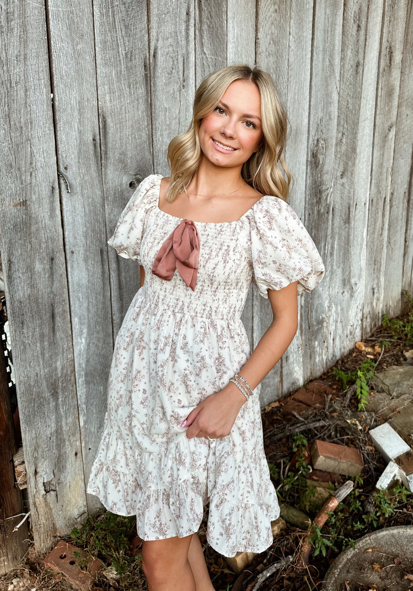 Rustic Ribbon Dress