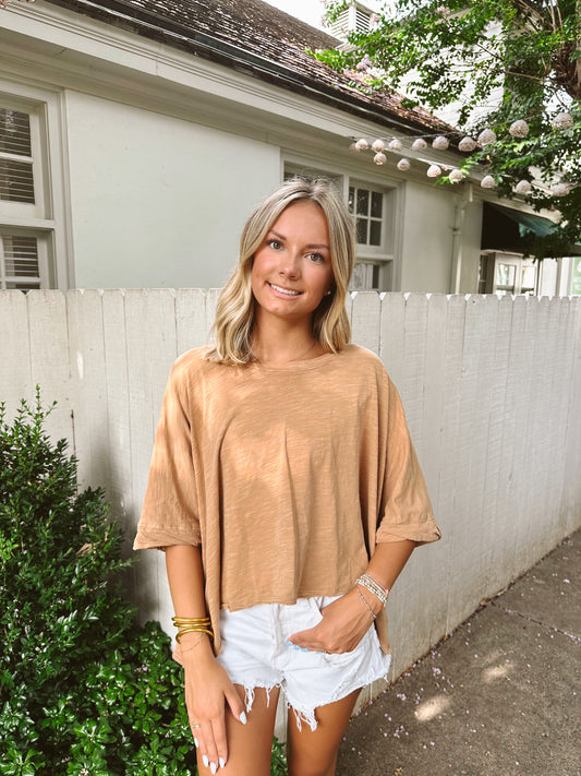 Back To The Basics Top - Taupe