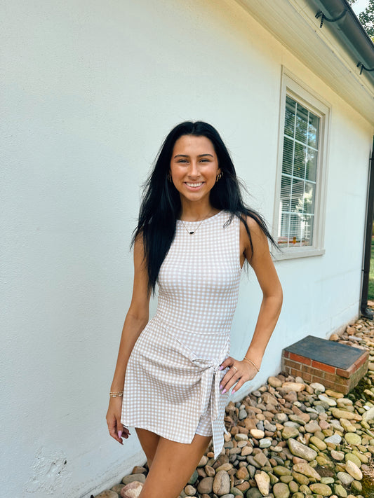 Taupe Darling Dress