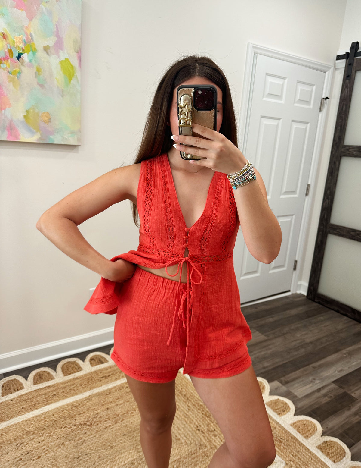 Lauryn Lace Detail Set