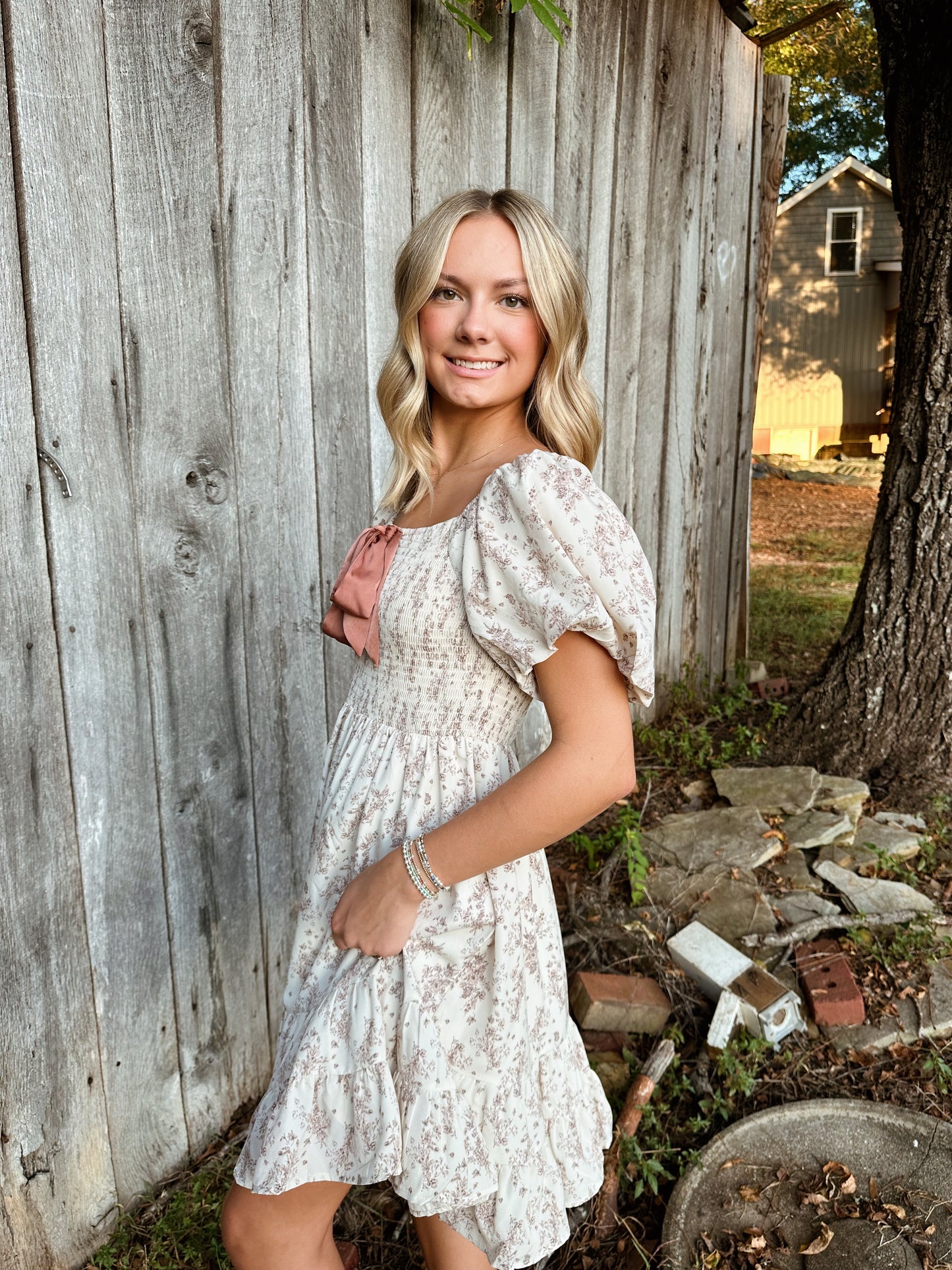 Rustic Ribbon Dress