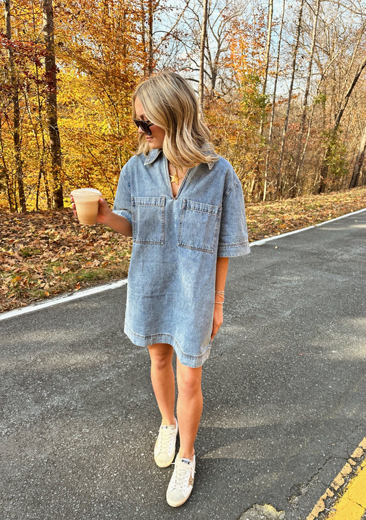 The Downtown Darling Denim Dress