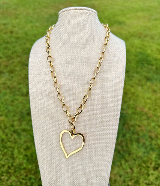 Golden Heart Necklace